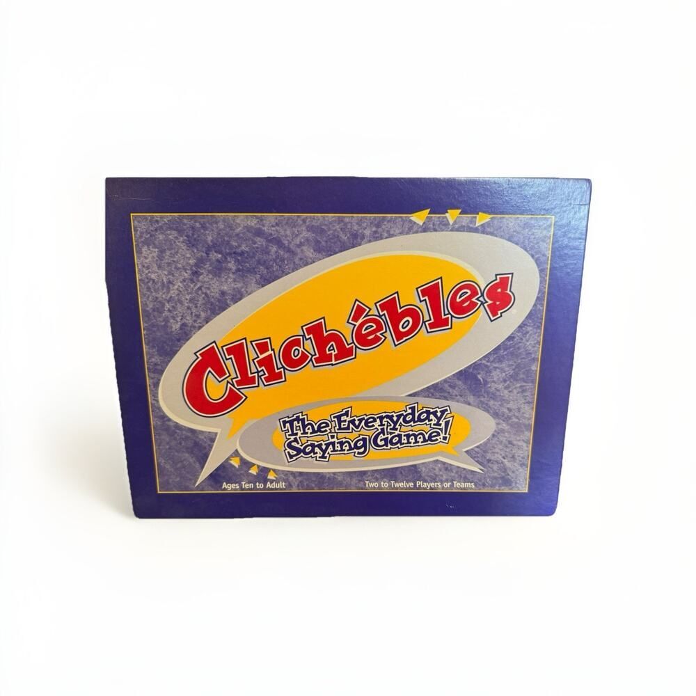 Clicheables 1996 Family Board Game 'Everyday Saying Game' Edition
